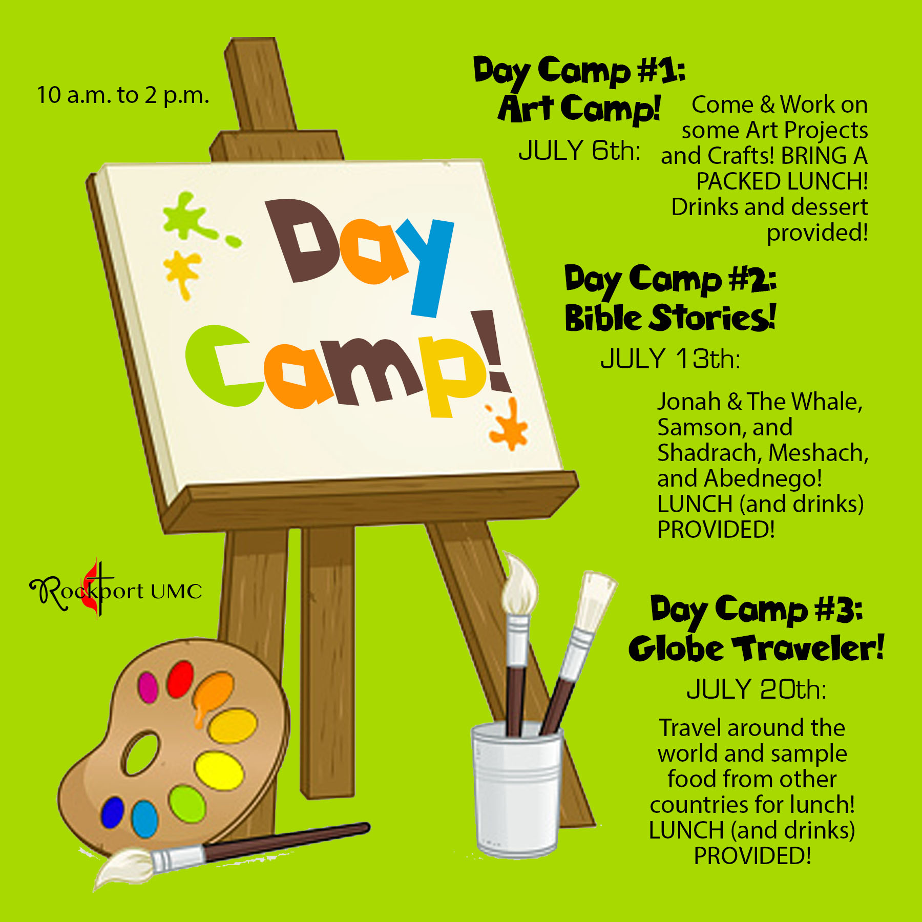 VACATION BIBLE SCHOOL at Rockport United Methodist Church! Christian